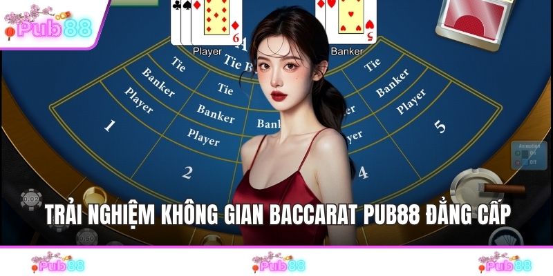 Trải nghiệm không gian Baccarat PUB88 đẳng cấp